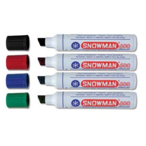 Marker permanentny Snowman Jumbo 600 2.0-11.0mm, Czarny - 3